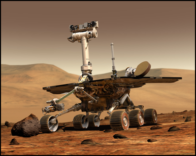 Curiosity Rover on Planet Mars
